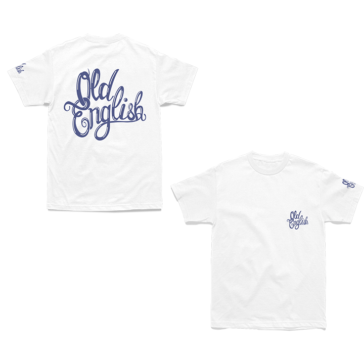 OLD ENGLISH LOGO TEE (WHITE) - Old English Brand – OldEnglishBrand