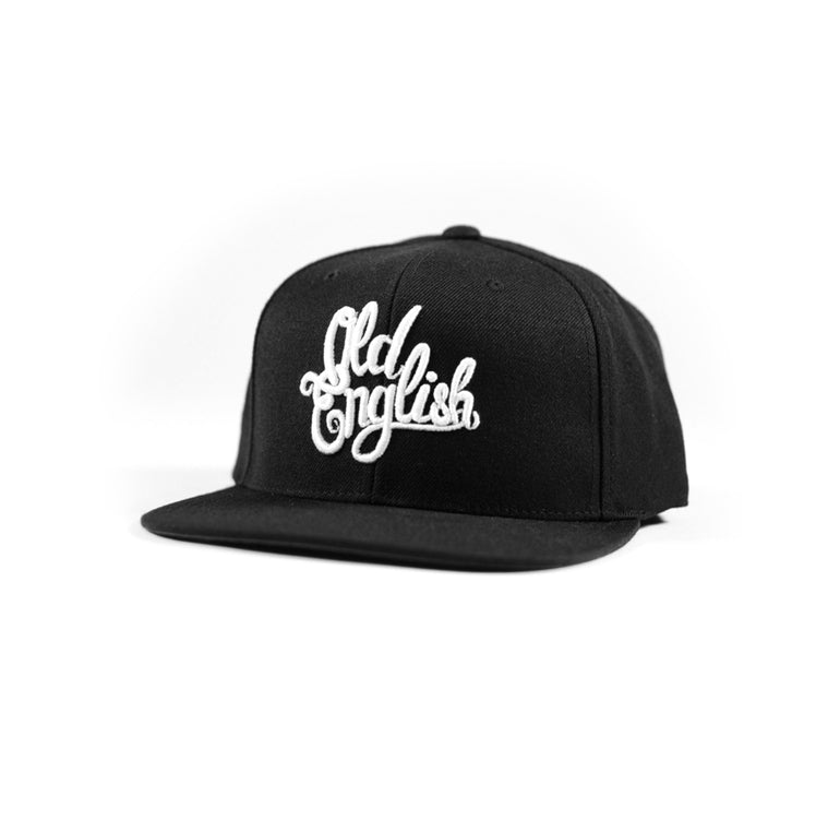 Members Only OE Black Snapback - Old English Brand