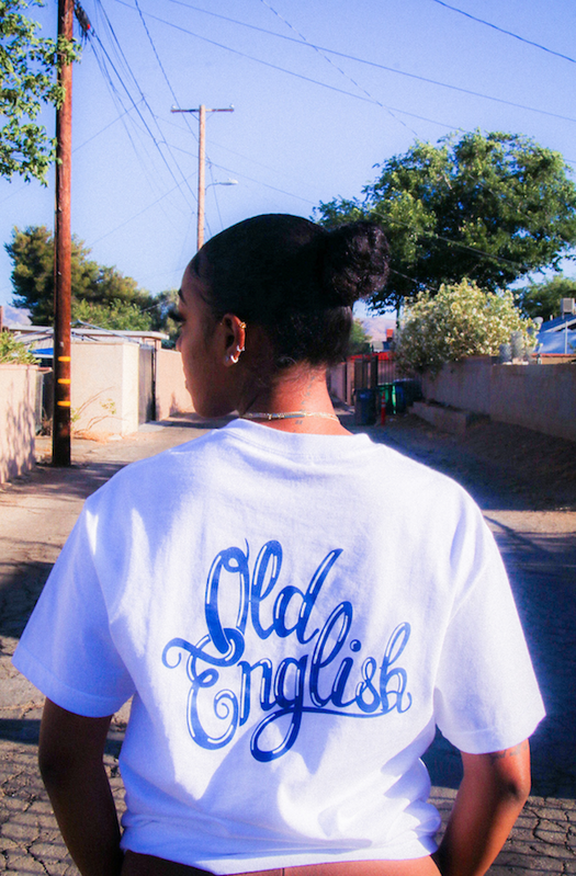 OLD ENGLISH LOGO TEE (WHITE) - Old English Brand – OldEnglishBrand