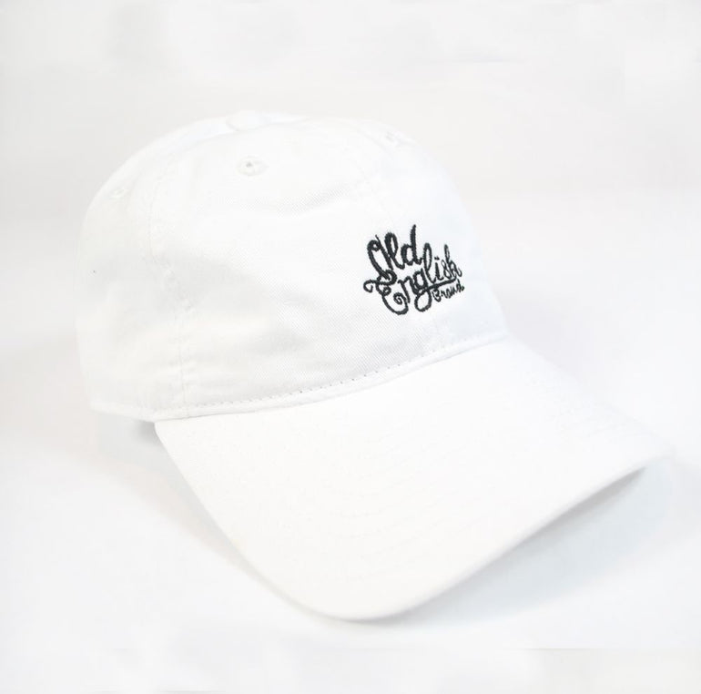 OE White Dad Hat - Old English Brand