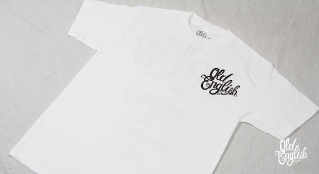 Ill Tempered White Tee - Old English Brand