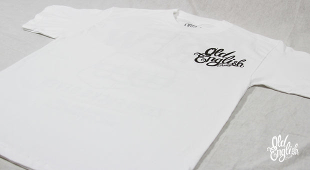 Ill Tempered White Tee - Old English Brand