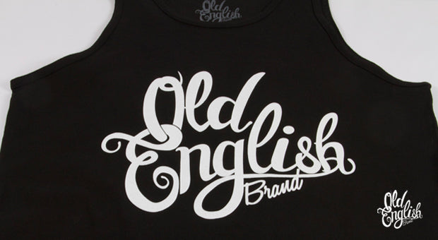 OE Logo Black Tank Top - Old English Brand